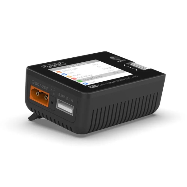 ToolkitRC M7 200W 10A Balance Charger Discharger and ESC Signal Tester for 1-6S Battery Featuring Plastic Construction